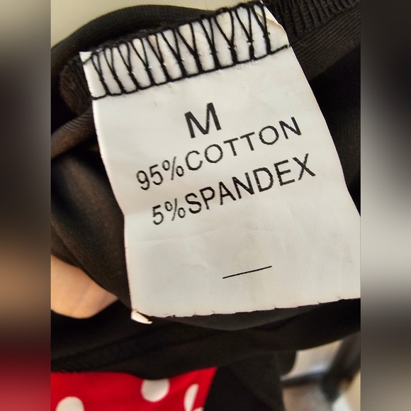 Vintage Cotton Casual Peter Pan Collar A-Line  Size Medium Red/Black - Picture 8 of 8